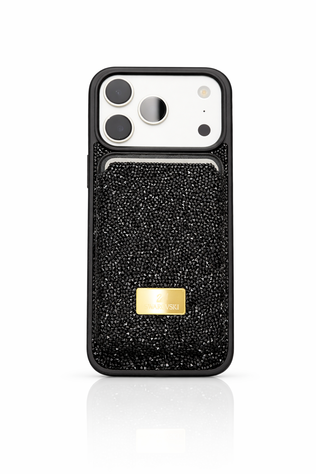 Swarovski Case + MagSafe Card Holder – Black